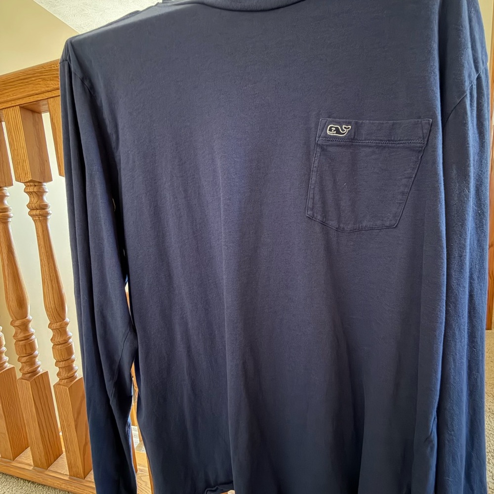 Vineyard Vines Classic Navy Long Sleeve Tee